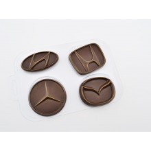 Форма для отливки шоколада "Автоэмблемы 2"